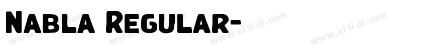 Nabla Regular字体转换 Nabla Regular字体转换